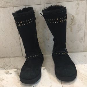 UGG Kids black boots, sz 5